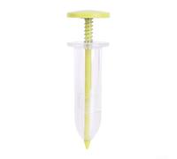 Juego de herramientas de siembra para minisembra que contiene 6 herramientas especialmente diseñadas para dispensar la apertura del suelo y el mantenimiento de surcos (amarillo)