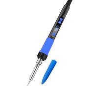 Juego de herramientas de soldadura de grado industrial de 90 W, kit de soldadura de corte y descalcificación, máquina soldadora de temperatura ajustable, pantalla digital Mbg921 (A, 20 cm)