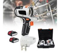 Juego de herramientas de taladro eléctrico, kit de carpintería 10 en 1 con batería de 18 V y cargador para decoración del hogar y reparación de muebles