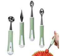 Juego de herramientas de talla de frutas | 5 piezas Precisión Equipo de cocina,Herramientas de corte de frutas de acero inoxidable | para melón aguacate sandía hogar Chef Amantes de la cocina