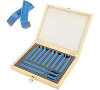 Juego de herramientas de torneado de carburo de tungsteno para tornos de metal, 11 piezas de 8 x 8 mm, herramientas de torneado de punta de carburo de tungsteno, juego de herramientas de corte con