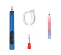 Juego de herramientas eléctricas para manicura y pedicura, con brocas y bandas de lijado, máquina eléctrica inalámbrica
