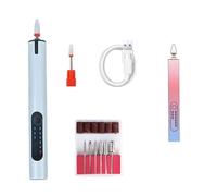 Juego de herramientas eléctricas para manicura y pedicura, con brocas y bandas de lijado, máquina eléctrica inalámbrica