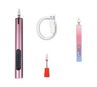 Juego de herramientas eléctricas para manicura y pedicura, con brocas y bandas de lijado, máquina eléctrica inalámbrica