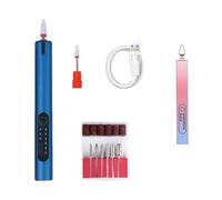 Juego de herramientas eléctricas para manicura y pedicura, con brocas y bandas de lijado, máquina eléctrica inalámbrica