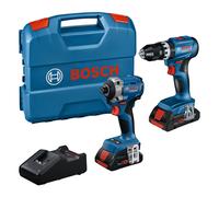 Juego de herramientas inalámbricas BOSCH (GSB 18V-45 + GDR 18V-215, 2x ProCORE, 18V 4.0Ah, GAL 18V-40, maletín) 0615A50069