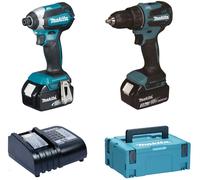 Juego de herramientas inalámbricas MAKITA DDF490 + DTD153 Li-ion LXT 18V DLX2535SJ