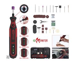 Juego de herramientas multifunción a pilas eMONSTER KS Tools, con 50 accesorios