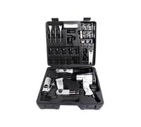 Juego de herramientas neumáticas de 4 uds, llave dinamométrica de 340N.M con pala de aire, llave de trinquete de 68N.M, martillo neumático for rectificadora