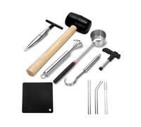 Juego de Herramientas para Abrir Cocos, Herramienta Segura y FáCil de Abrir para Cocos JóVenes, Kit Todo en para Abrir Nueces de de Acero