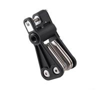 Juego de herramientas para bicicleta con 18 funciones de bloqueo de cadena | 18 funciones integradas, diseño plegable, acero al cromo vanadio, ideal para viajes y excursiones