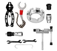 Juego de herramientas para cadena de bicicleta - Extractor de bielas y herramientas de pedalier de bicicleta, multiusos, extractor de casete, herramienta para quitar manivela de bicicleta