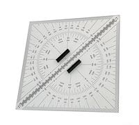 Juego de herramientas para cartas marinas con 2 reglas triangulares y transportadores acrílicos de 300 mm para marcar la distancia precisa en barcos y yates