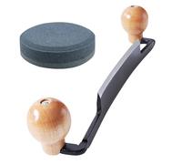 Juego de herramientas para corteza: manual raspadora de madera de precisión, para descortezar madera, accesorios para carpintería, de doble mango | Dispositivo efic