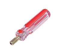 Juego de herramientas para el hogar con conector de cable coaxial rojo transparente