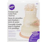 Juego de herramientas para fondant y pasta de goma Wilton de 10 piezas
