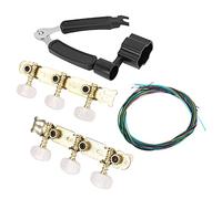 Juego de herramientas para guitarra 3 en 1 |Clavijeros chapados en oro para reparación/afinación/corte de cuerdas |Kit de accesorios para guitarra Expert con 6 cuerdas