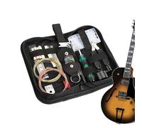 Juego de herramientas para guitarra, limpieza de teclas y mantenimiento de cuerdas, juego de herramientas para ajustar instrumentos, para tocar ukelele, bajo, banjo, lutier y músicos