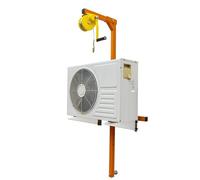 Juego de Herramientas para instalación de Aire Acondicionado, grúa de elevación de Alta Resistencia para Aires acondicionados, Capacidad de Carga de 550 LB con cabrestante Manual de 1200 LB, Equipo