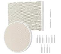 Juego de herramientas para manualidades de joyería con tablero de cuarzo y panal, tablas de soldadura resistentes a la corrosión para artistas y principiantes, kit de joyería de estudio pequeño