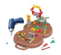 Juego De Herramientas para Niños Pequeños - Juguetes De Construcción Educativos con Taladro Eléctrico | Juego De Construcción Educativo para Niñas Y Niños Pequeños Mayores De 3 Años