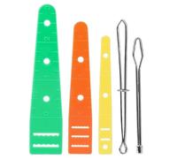 Juego de Herramientas para Pasar Cordones 5 Piezas de Acero Inoxidable