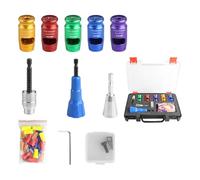 Juego de herramientas para pelar cables de electricista de varios tamaños, 6-14 AWG, 10-36 mm de longitud, adecuado para destornillador de taladro eléctrico, herramienta pelacables de calibre múltiple