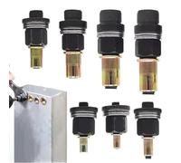 Juego De Herramientas Para Tuercas De Remache,Adaptador De Inserción Para Taladro, Acero Al Carbono, 7 Piezas,Kit de Herramienta de Tuerca Remachable - para Talleres de Reparación Automotriz Instalaci