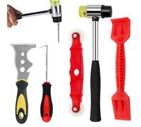 Juego de Herramientas para Vitrales - Desvitrado Cuenta Cincel Paleta,Kit 5 Piezas Para Reparación Renovación Sellado Masilla Y Retiro De Molduras En Mejoras Del Hogar