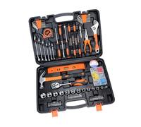 Juego de herramientas profesionales de acero al carbono de 108 piezas para talleres y uso doméstico, no requiere electricidad, resistente al óxido