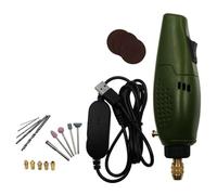 Juego de herramientas rotativas de grabado de 12 V con cable USB y accesorios para tallado de pulido, taladro eléctrico con portabrocas de 0,5 a 3,0 mm, diseño compacto y ligero para trabajos de