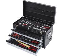 KS Tools Juego de herramientas universales de 1/4'' + 3/8'' CHROMEplus, 99 piezas, reversible