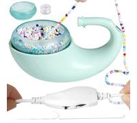 Juego de hilanderos de perlas | Collares recargables a máquina, spinner eléctrico de arcilla para hacer joyas, para niños, niñas, adolescentes, adultos, manualidades, cumpleaños, Navidad, a partir de