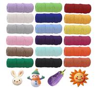 Juego de hilo de macramé de 3 mm x 30 m, 18 unidades de hilo de algodón de macramé, cuerda de algodón multicolor para manualidades, macramé, punto bohemio, decoración para salón, balcón (3 mm)