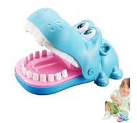 Juego de hipopótamo Divertido con un Juego de excitación de Dientes con Manos mordeduras para niños, Mejora los Reflejos, adecuados para Actividades en el hogar y en el Aula