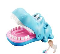 Juego de Hippo Tooth - Juego interactivo de mano de mordida para niños | Juego de mesa clásico de reacción rápida para niños, niñas, familia | Juguete de desafío divertido para fiestas, noches de jueg
