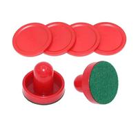 Juego de Hockey de Aire de Mesa, 2 Piezas de 60 mm de avión Air Hockey Pucks de reemplazo de Hockey de Aire Juego de Hockey sobre Hielo Pucks Paddles Table Family Game Football