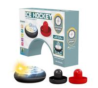 Juego de Hockey de Mesa Infantil, Juego de Mesa Eléctrico e Interactivo con Dos Empujadores, Discos Flotantes y Paletas, para Niños y Niñas Familia Hogar Escuela al Aire Libre y