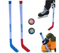 Juego de Hockey para niños, Juego de Hockey Callejero Junior Que Incluye Palo para niños de 28 Pulgadas y Mini Palo para y niñas, Juguetes de Entrenamiento en Hielo para Interiores Exteriores