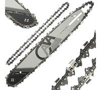 Juego de hoja de barra guía de 2 cadenas de 38 cm y 15 pulgadas para motosierra paso cadena 0,325" 64 eslabones ancho cadena 1,5 mm