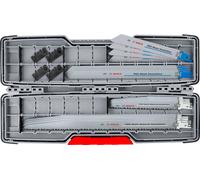 Bosch Pro Tough Box Demolition - Juego de 16 hojas de sierra sable (16 piezas, (para tubos y perfiles de metal, metales no ferrosos, longitud mm, accesorios profesionales de sierra sable)