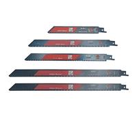Juego de hojas de sierra alternativa Sabre BI-M42 herramienta de corte multiusos de acero de alta velocidad para construcción de Metal, madera y plástico, 5 uds.