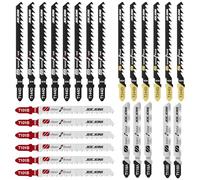 Juego de Hojas de Sierra de Calar, 25pcs Hojas de Sierra de Calar con Mango en T, Hojas de Sierra de Calar con Estuche de Almacenamiento, Accesorios de Sierra de Calar para Madera, Plástico y Metal.