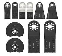 Juego de hojas de sierra para herramienta multifunción de 10 piezas, accesorios oscilantes para madera, plástico y metal, hojas de sierra Multimaster para Fein Multimaster, Bosch, Black&Decker