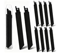 Juego de hojas de sierra sable, 10 piezas, 150 mm, bimetal con cobalto, metal, hoja de sierra 18TPI, sierra de sable para cortar pernos, hojas de sierra de calar, juego para tubos de metal, pernos de