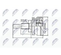 Juego de Homocinética Eje de Transmisión NTY NPZ-WW-032 para VW