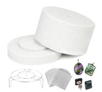 Juego de horno microondas de 22 piezas, mini horno con 10 hojas y juntas para cerámica, vidrio, fusión, joyería, manualidades, 7, 7 x 4, 3