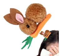 Juego de horquillas para el pelo de conejo, diseño de zanahoria, accesorios | Pinza para el pelo de conejo y zanahoria para Pascua, huevos de Pascua, eventos, fotos, atuendo diario