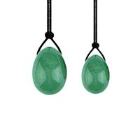 Juego de huevos de masaje de huevo Yoni de cuarzo rosa, ejercicio de kegel de piedra natural, masaje de bola de jade, ejercicio de apriete muscular, tipo de huevo 6