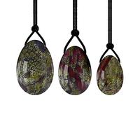 Juego de huevos Yoni 16 tipos Huevo Yoni Huevos de jade naturales Ejercicio Kegel Mujeres Masaje Bola de cristal, Huevos de sangre de dragón